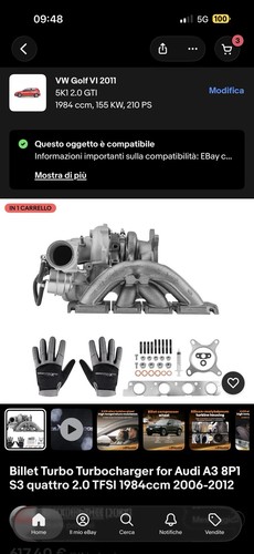 Billet turbo turbocharger - turbocharger, for